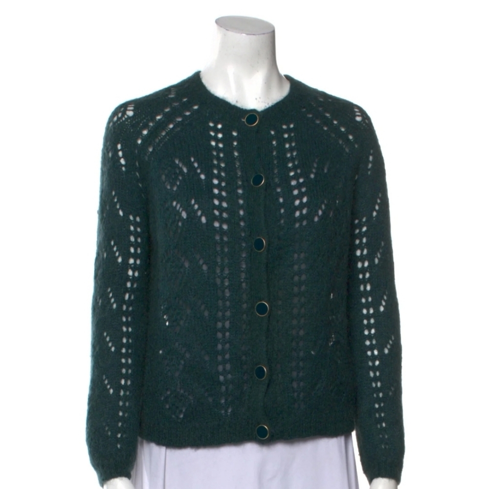Sezane Mario Jumper in Dark Green